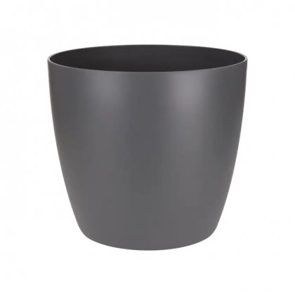 Elho Brussels Round Mini 10.5cm Anthracite Plant Pot