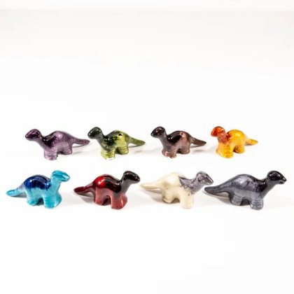 Tilnar Art Coloured Mini Nessie the Dinosaur 5cm - Assorted