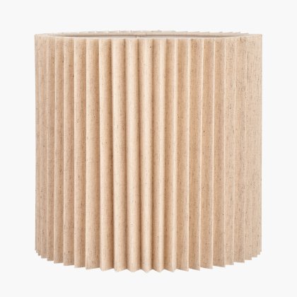 Pacific Lifestyle Callista Natural Linen Hard Pleat Lampshade 40cm
