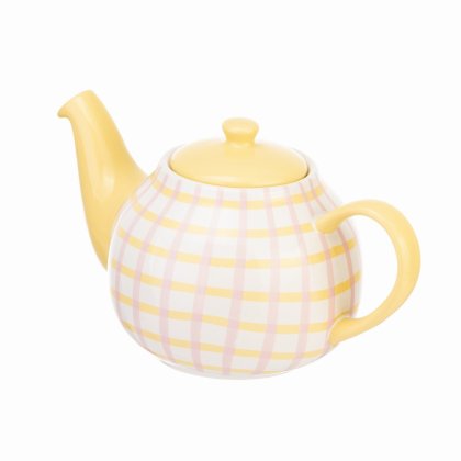 Siip Gingham 2 Cup Teapot - Pink