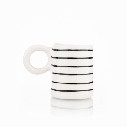 Siip Fundamental Geo Espresso Mug Black Stripe
