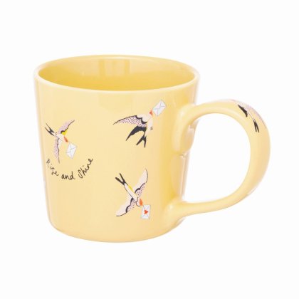 Cath Kidston Love Birds Yellow Dolly Mug