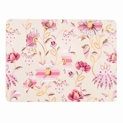 Cath Kidston Friendship Gardens Set of 4 Cream Cork Backed Placemats