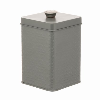 Artisan St. Embossed Storage Canister - Smoke