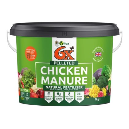 Vitax 6X Pelleted Chicken Fertiliser Tub