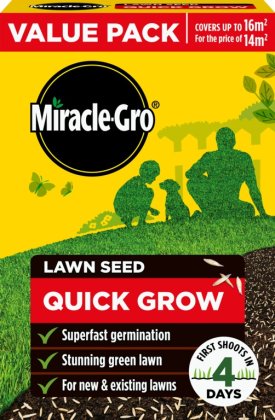 Miracle-Gro Quick Grow Lawn Seed 16m2 Value Pack