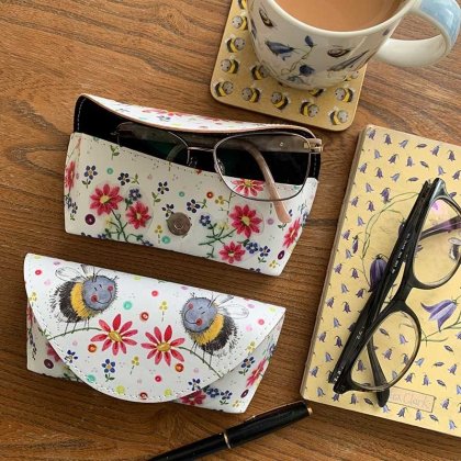 Alex Clark Spectacle Case - Bees and Flowers