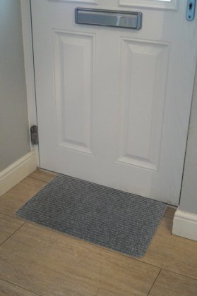 Basic Ribbed Indoor Mat 40 x 60cm - Grey