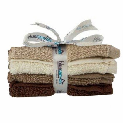 4 Pack Face Cloth Earth