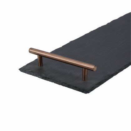 Artes Hand Finished Serving Platter with Copper Handles