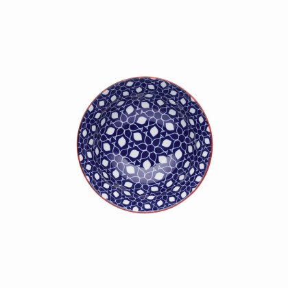 KitchenCraft Ceramic Bowl 16cm - Blue Floral