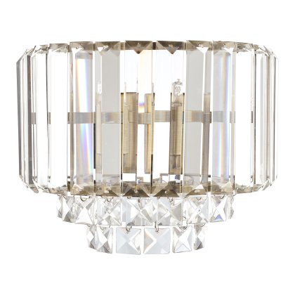 Laura Ashley Vienna Wall Light Antique Brass Crystal