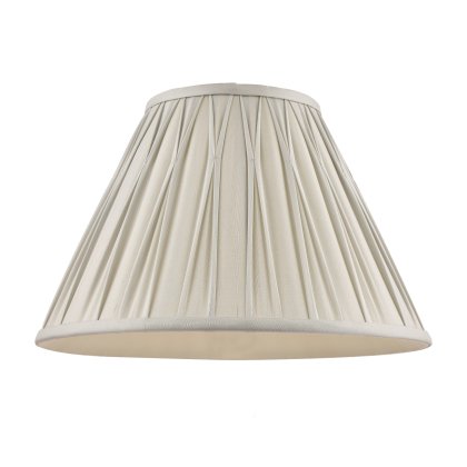 Laura Ashley Fenn Silk Empire Drum Shade Silver 25cm/10 inch