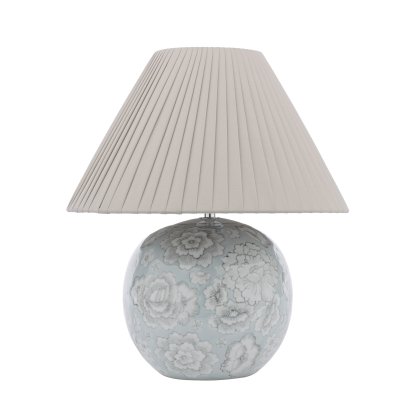 Laura Ashley Montford Table Lamp Blue Ceramic with Shade