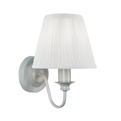 Laura Ashley Ellis Wall Light Grey with Shade
