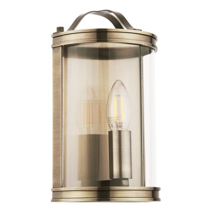Laura Ashley Harrington Wall Light Antique Brass and Glass