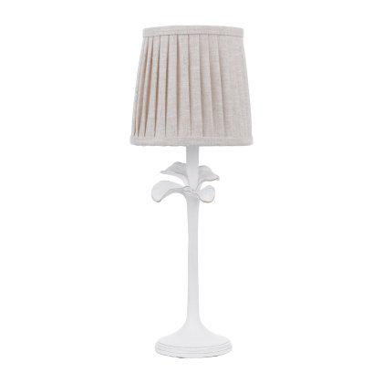 Laura Ashley Eleni Table Lamp Matt White with Shade