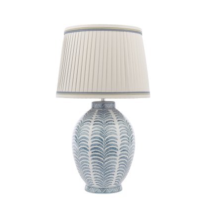 Laura Ashley Stannard Table Lamp Blue Ceramic with Shade