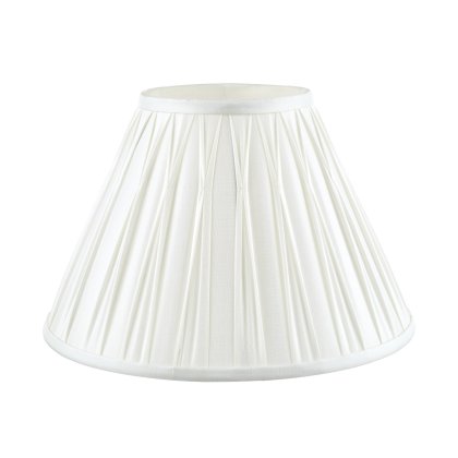 Laura Ashley Fenn Silk Empire Drum Shade White 25cm/10 inch
