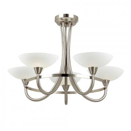 Cagney 5light Semi Flush ceiling light