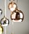 Aurelia 30 Light Cluster Pendant In Copper & Bronze 3M Drop