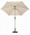 Royalcraft Crank and Tilt Parasol with Brushed Aluminium Pole 2.5M - Ivory