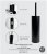 Miller Classic Free Standing/Wall Mounted Toilet Brush Set - Black