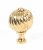 Polished Brass Spiral Cabinet Knob - Medium