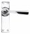 Polished Chrome Straight Lever Latch Set