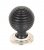 Ebony and PN Beehive Cabinet Knob 38mm