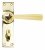 Polished Brass Straight Lever Bathroom Set