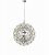 Searchlight Galaxy Chrome Led Metal Ball Pendant 400Mm