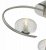 Dar Leighton 3 Light Semi Flush Satin Chrome