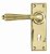 Aged Brass Hinton Lever Lock Set