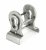 Pewter 50mm Euro Door Pull (Back to Back fixings)