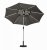 Grey 2.7m Crank and Tilt LED Strip Parasol