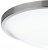 Dar Dover Satin Chrome Round Acrylic Flush Ceiling Light