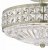 Dar Olona Semi Flush Antique Brass Crystal Beads and Glass Diffuser