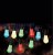 Premier Decorations 10 T50 Bulb Connectable Spiral Filament Party Lights - Multicoloured