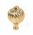 Polished Brass Spiral Cabinet Knob - Small