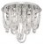 Dar Roxanne 7lt Flush Polished Chrome & Crystal