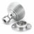 Satin Chrome Heavy Beehive Mortice/Rim Knob Set