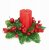 Premier Decorations Red Berry Candle Ring 25cm