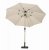 Ivory 2.7m Crank and Tilt LED Strip Parasol