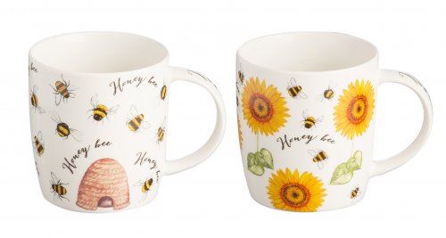 Price & Kensington Honey Bee Mugs 340ml - Assorted