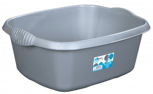 Wham Casa Rectangular Washing Up Bowl 39cm - Silver