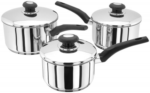 Judge Essentials 3 Piece Saucepan Set (16/18/20cm)