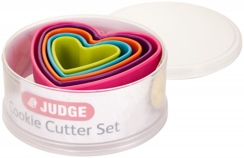 Judge Coloured Cookie Cutters - Hearts (Set of 5)