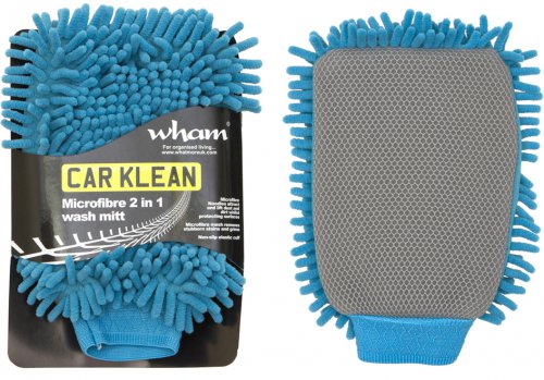 Wham Car Klean Microfibre Wash Mitt 2-in-1