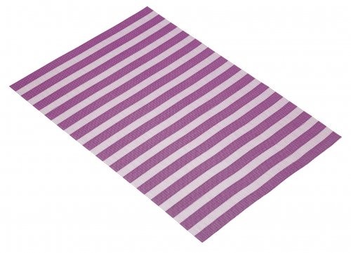 KitchenCraft Woven Placemat Purple Stripe 30cm x 45cm